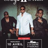 Les légendaires Boyz II Men seront en concert unique en France le 10 avril 2019 BOYZ II MEN - BOULOGNE BILLANCOURT - 10/04/2019 - 20:00