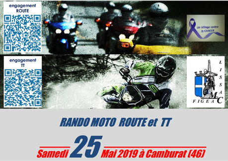 Rando moto du Moto Club Figeac-Lissac, le 25 mai 2019 à Camburat (46)