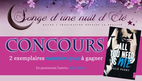 Résultats du concours : All You Need is Me de Julie Perry en numérique