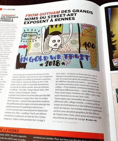 Un article dans le Mensuel de Rennes Un article dans le Mensuel de Rennes
