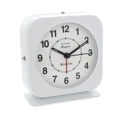 analog alarm clock square white metal quartz analog alarm clock analog alarm clock made in usa