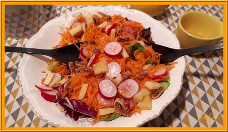 Salade sucrée salée de carottes