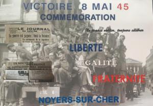 Noyers-sur-cher –  Victoire 8 Mai 45 – Commémoration