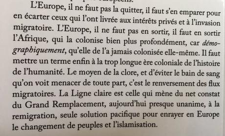 le Siel de Renaud Camus et SA solution finale… je les vomis.