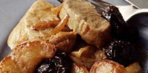 Filet mignon aux abricots et pruneaux