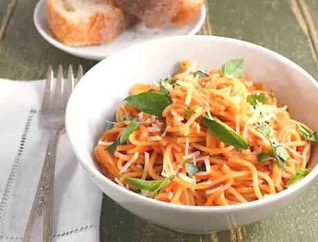 Recette spaghettis à la sauce tomate ww