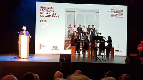 Remise du prix des lecteurs de la ville de Lausanne 2019