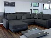 cuir canape convertible