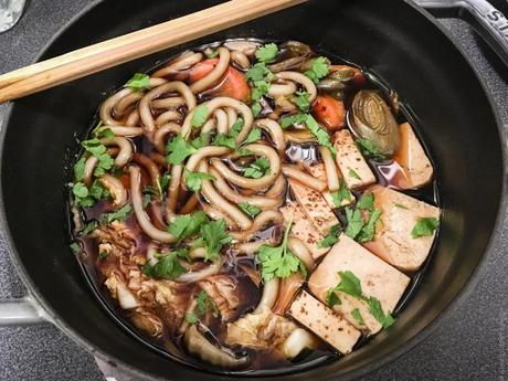 One pot à la japonaise – Sukiyaki au tofu grillé