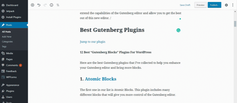 10 fonctionnalités intéressantes de Gutenberg que vous devriez connaître
