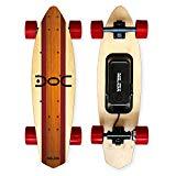 Nilox Doc Cruiser Electrique Adulte, Electric Cruiser Skateboard,Vitesse Max 15 km/h, Rouge