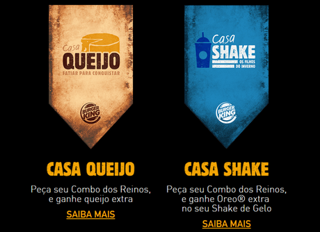 Au Brésil, un menu Game of Thrones chez Burger King Au Brésil, un menu Game of Thrones chez Burger King