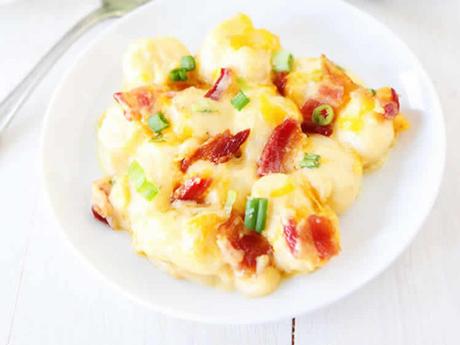 Gnocchi sauce fromage et lardons au cookeo