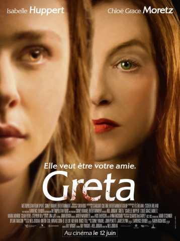L’affiche définitive de « Greta » avec Isabelle Huppert