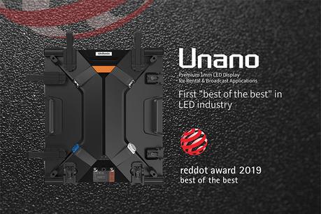 Le panneau LED Unilumin Unano remporte un « best of the best » reddot award