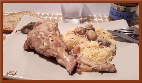 Lapin à la moutarde au vinaigre balsamique