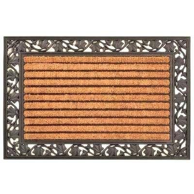outside door mats outdoor ivy leaf 2 ft x 3 ft coir and rubber door mat door mats with changeable inserts