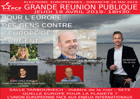 Jean-Luc Bou, candidat local aux européennes vous invitent.