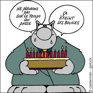 Aujourd'hui c'est mon anniversaire