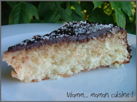 Gâteau ultra coco glacé au chocolat