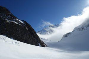 Dômes de Miage, en traversée (3670m) Dômes de Miage, en traversée (3670m)