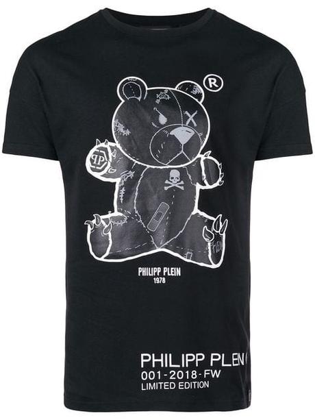 Philipp Plein Ours printed T-shirt – polo homme – Noir