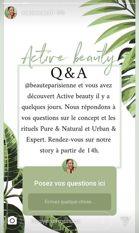 “Active Beauty” – Ma collaboration avec Marionnaud (Campagne digitale 2019) active-beauty-marionnaud