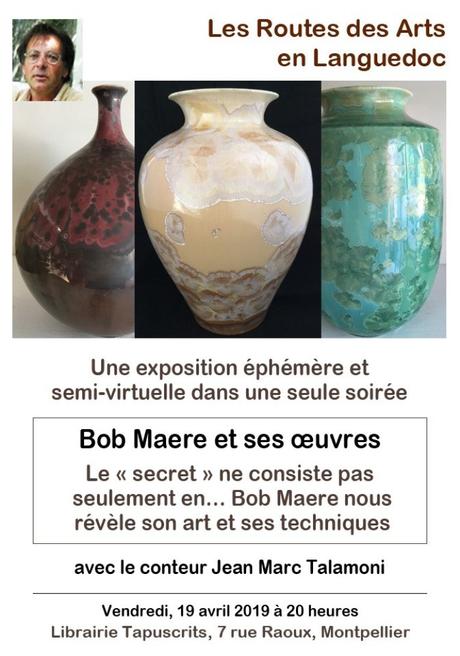 MONTPELLIER – Bob Maere, céramiste – Tapuscrits – 19 avril