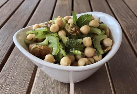 Recette salade végétarienne de pois chiche ww