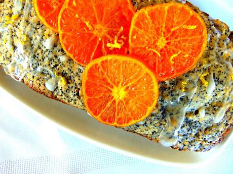 Gâteau au citron, à l'orange, et aux graines de pavot