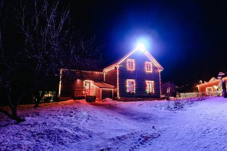 village québécois illuminé