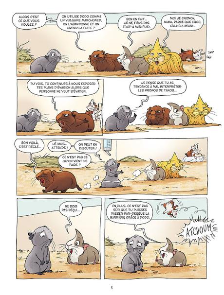 Les cochons dingues tome 2 aux editions Delcourt page 5