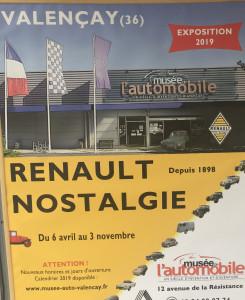 Musée de l’Automobile « Renault Nostalgie » à Valencay exposition 2019