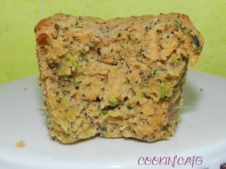 MUFFINS COURGETTE, CITRON & PAVOT (sans gluten, végétalien)