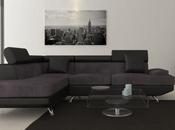 canape angle cuir reversible