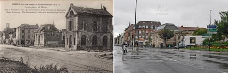 La bibliothèque Holden et le Commissariat, avenue Jean Jaurès