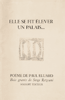 1947-2019, Eluard-Rezvani, le fac-similé d'un livre d'artiste offert lors de la Fête de la librairie