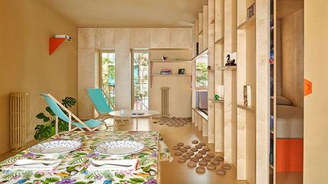 Un appartement de 46 m², rénové pour proposer une décoration « socio-bioclimatique »