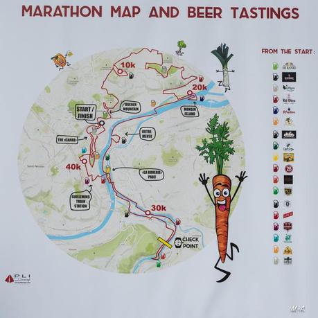 L’exploit de ce marathon? Déguster 15 bières belges sur le parcours
 – Artisan Brasseur