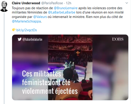 agression de militantes féministes au cirque des zids #LaBarbe