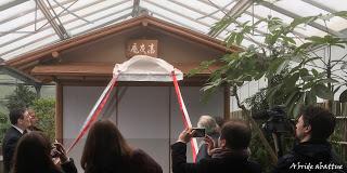 Inauguration de la maison de thé dans l’Arboretum de la Vallée-aux-Loups à Châtenay-Malabry (92)