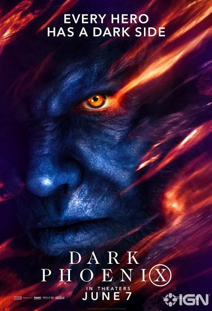 Affiches personnages US pour X-Men : Dark Phoenix de Simon Kinberg