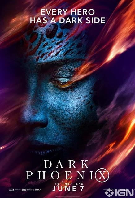 Affiches personnages US pour X-Men : Dark Phoenix de Simon Kinberg