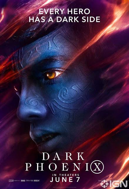 Affiches personnages US pour X-Men : Dark Phoenix de Simon Kinberg