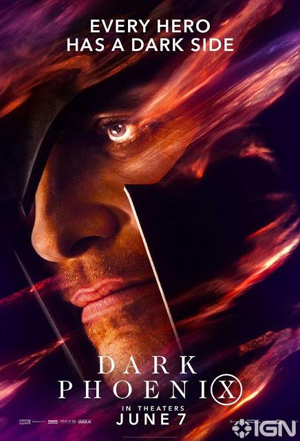 Affiches personnages US pour X-Men : Dark Phoenix de Simon Kinberg