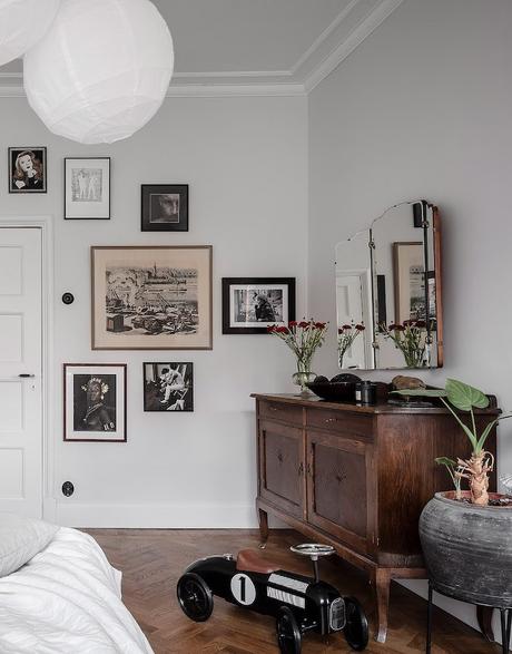 ambiance rustique chambre blanche meuble bois rustique - blog déco - clem around the corner