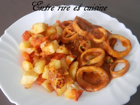 Encornets à la tomate, lait de coco et épices (Cookeo) Encornets à la tomate, lait de coco et épices (Cookeo)