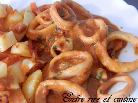 Encornets à la tomate, lait de coco et épices (Cookeo) Encornets à la tomate, lait de coco et épices (Cookeo)