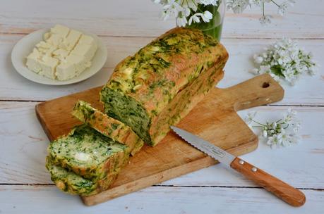 Cake feta épinards