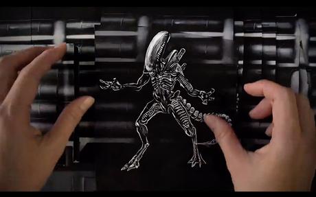 ALIEN : une animation en papier découpé pour les 40 ans du film